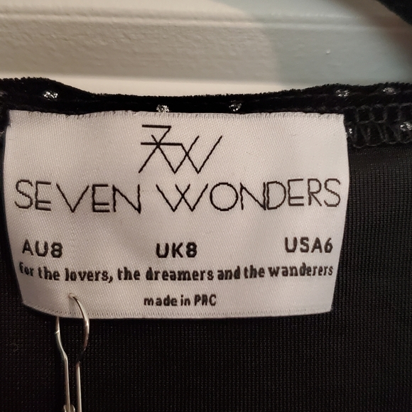 SEVEN WONDERS / 6 / Velvet Wrap Dress - Picture 3 of 5